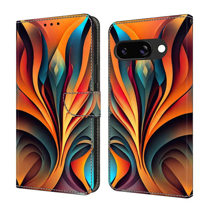 Crystal-Like Painted Vegan Leather Phone Case, For Google Pixel 9a, For Google Pixel 9 Pro XL, For Google Pixel 9