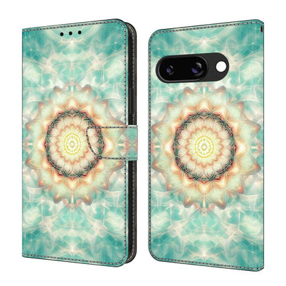 Crystal-Like Painted Vegan Leather Phone Case, For Google Pixel 9a, For Google Pixel 9 Pro XL, For Google Pixel 9