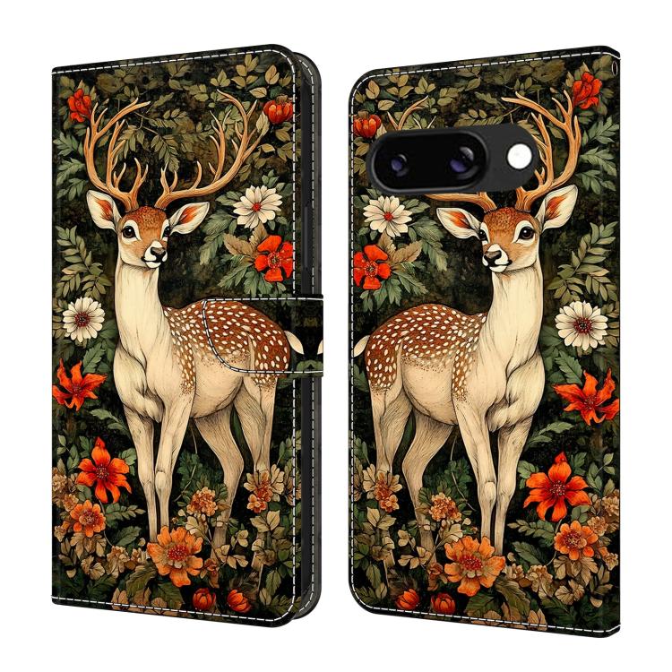Crystal-Like Painted Vegan Leather Phone Case, For Google Pixel 9a, For Google Pixel 9 Pro XL, For Google Pixel 9