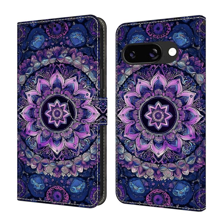 Crystal-Like Painted Vegan Leather Phone Case, For Google Pixel 9a, For Google Pixel 9 Pro XL, For Google Pixel 9