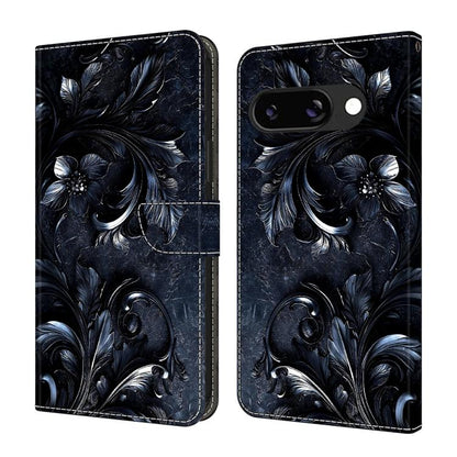 Crystal-Like Painted Vegan Leather Phone Case, For Google Pixel 9a, For Google Pixel 9 Pro XL, For Google Pixel 9