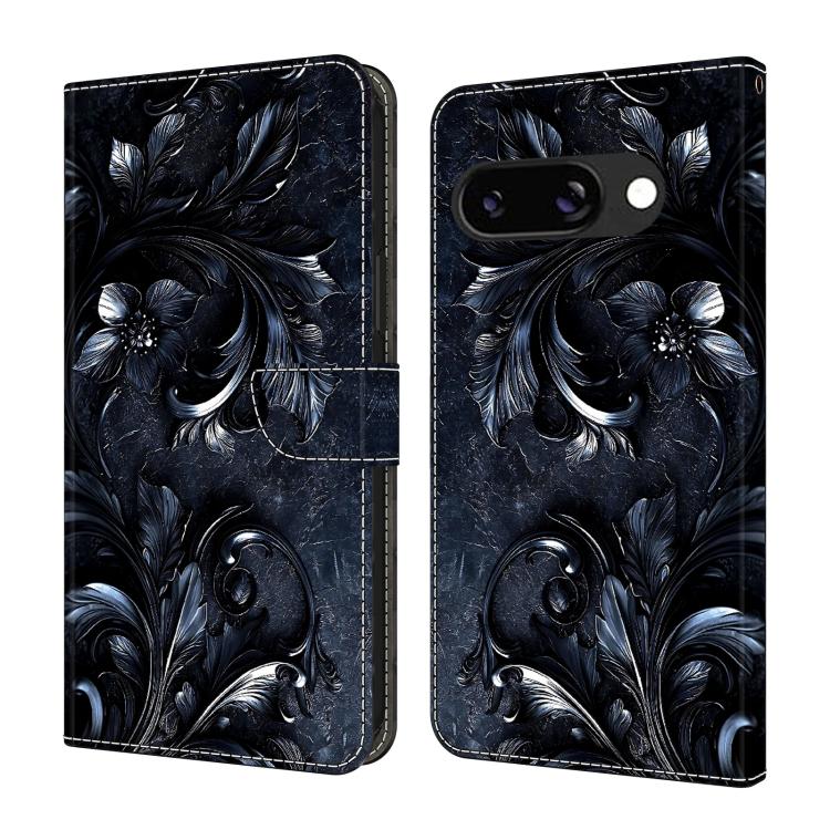 Crystal-Like Painted Vegan Leather Phone Case, For Google Pixel 9a, For Google Pixel 9 Pro XL, For Google Pixel 9