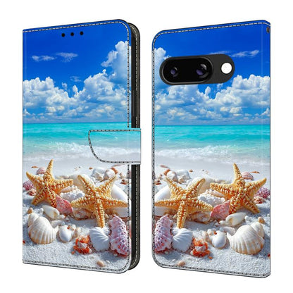 Crystal-Like Painted Vegan Leather Phone Case, For Google Pixel 9a, For Google Pixel 9 Pro XL, For Google Pixel 9