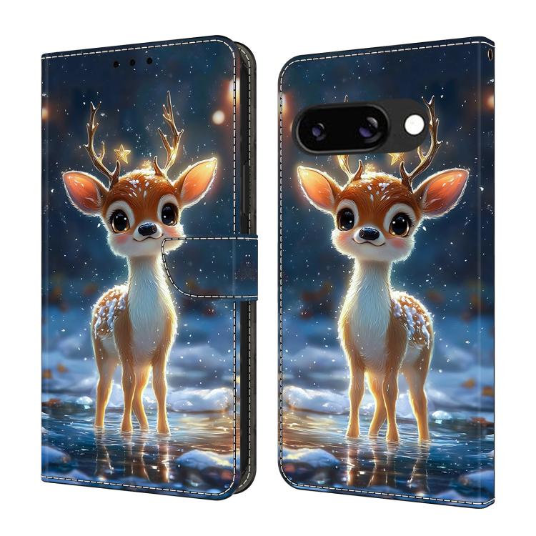 Crystal-Like Painted Vegan Leather Phone Case, For Google Pixel 9a, For Google Pixel 9 Pro XL, For Google Pixel 9