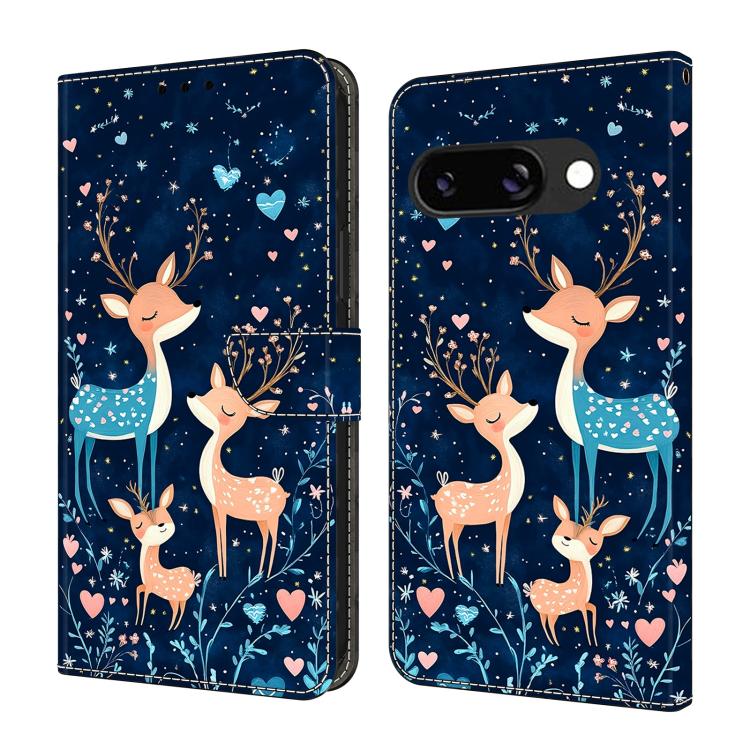 Crystal-Like Painted Vegan Leather Phone Case, For Google Pixel 9a, For Google Pixel 9 Pro XL, For Google Pixel 9