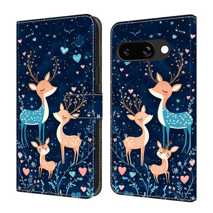 Crystal-Like Painted Vegan Leather Phone Case, For Google Pixel 9a, For Google Pixel 9 Pro XL, For Google Pixel 9