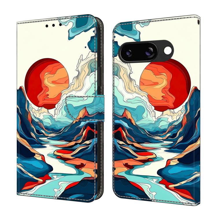 Crystal-Like Painted Vegan Leather Phone Case, For Google Pixel 9a, For Google Pixel 9 Pro XL, For Google Pixel 9