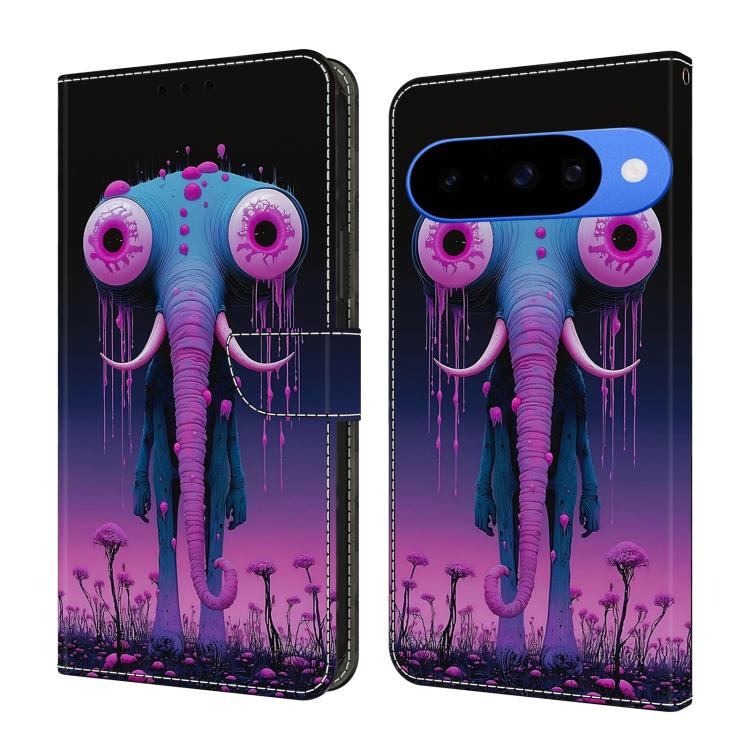 Crystal-Like Painted Vegan Leather Phone Case, For Google Pixel 10a, For Google Pixel 10 Pro XL, For Google Pixel 10