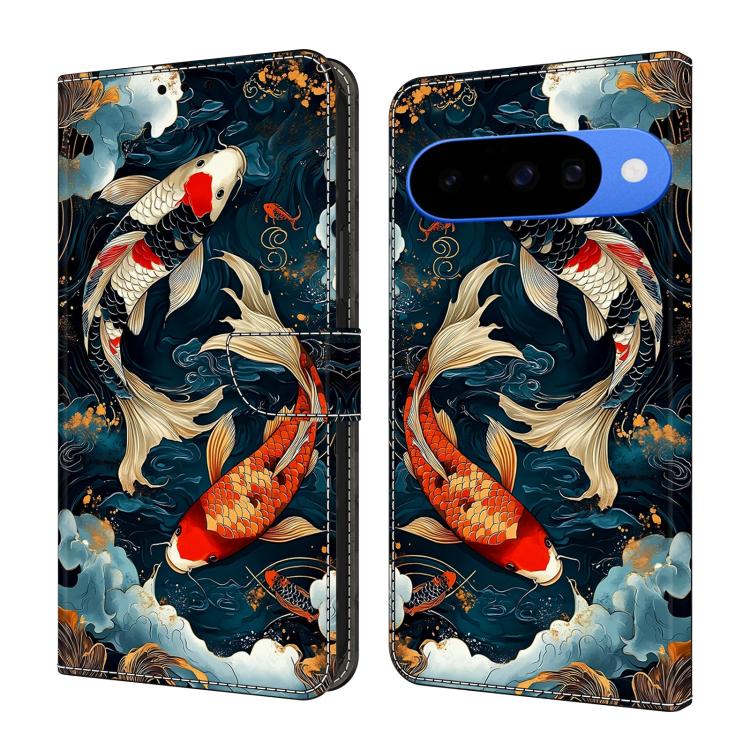 Crystal-Like Painted Vegan Leather Phone Case, For Google Pixel 10a, For Google Pixel 10 Pro XL, For Google Pixel 10