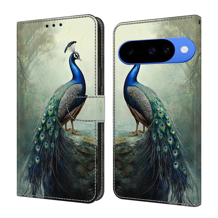 Crystal-Like Painted Vegan Leather Phone Case, For Google Pixel 10a, For Google Pixel 10 Pro XL, For Google Pixel 10