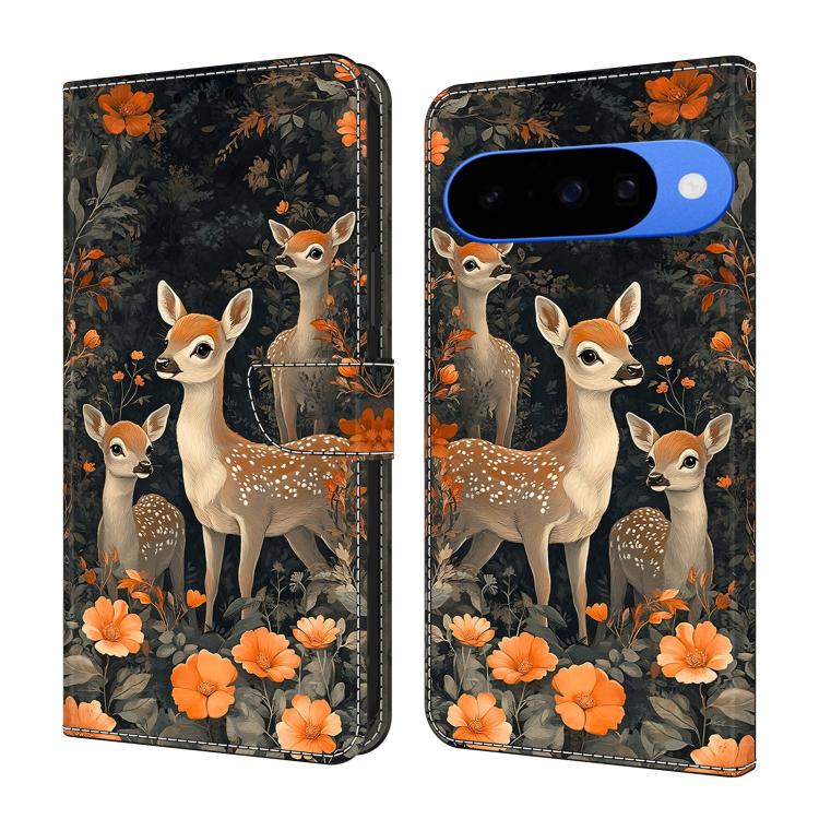 Crystal-Like Painted Vegan Leather Phone Case, For Google Pixel 10a, For Google Pixel 10 Pro XL, For Google Pixel 10
