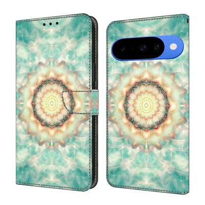 Crystal-Like Painted Vegan Leather Phone Case, For Google Pixel 10a, For Google Pixel 10 Pro XL, For Google Pixel 10