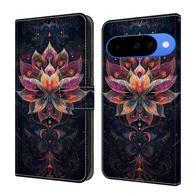 Crystal-Like Painted Vegan Leather Phone Case, For Google Pixel 10a, For Google Pixel 10 Pro XL, For Google Pixel 10