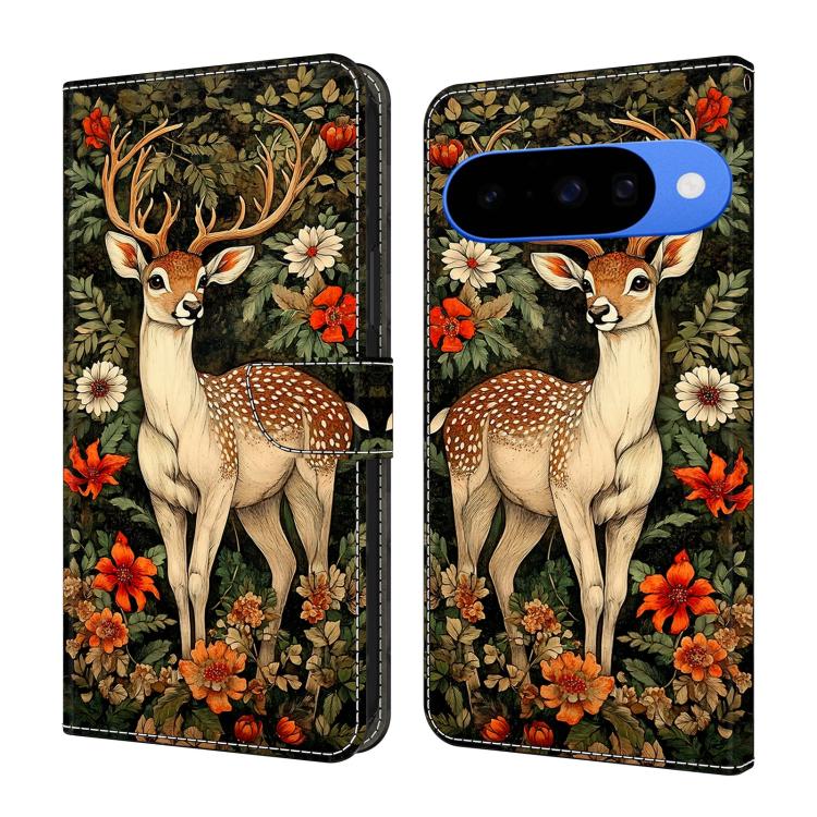 Crystal-Like Painted Vegan Leather Phone Case, For Google Pixel 10a, For Google Pixel 10 Pro XL, For Google Pixel 10