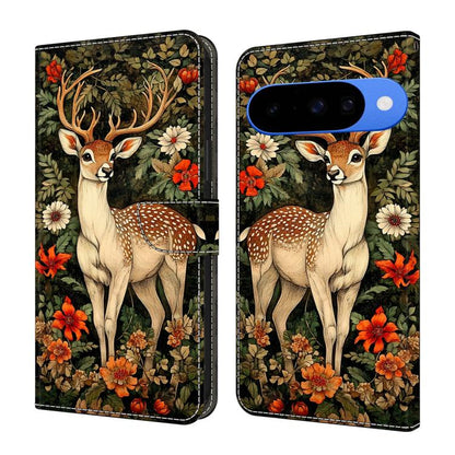 Crystal-Like Painted Vegan Leather Phone Case, For Google Pixel 10a, For Google Pixel 10 Pro XL, For Google Pixel 10
