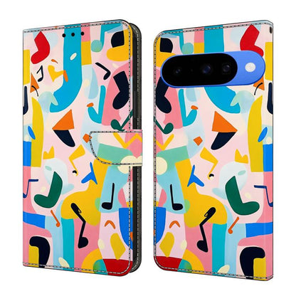 Crystal-Like Painted Vegan Leather Phone Case, For Google Pixel 10a, For Google Pixel 10 Pro XL, For Google Pixel 10
