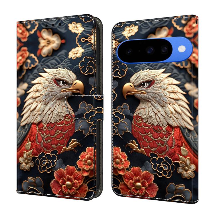 Crystal-Like Painted Vegan Leather Phone Case, For Google Pixel 10a, For Google Pixel 10 Pro XL, For Google Pixel 10