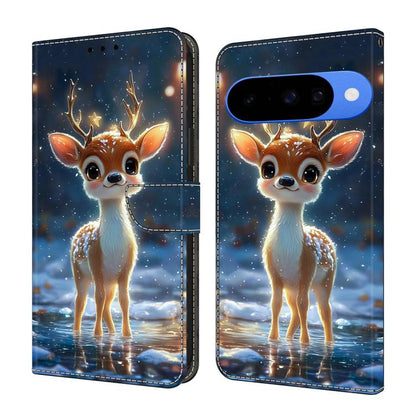 Crystal-Like Painted Vegan Leather Phone Case, For Google Pixel 10a, For Google Pixel 10 Pro XL, For Google Pixel 10