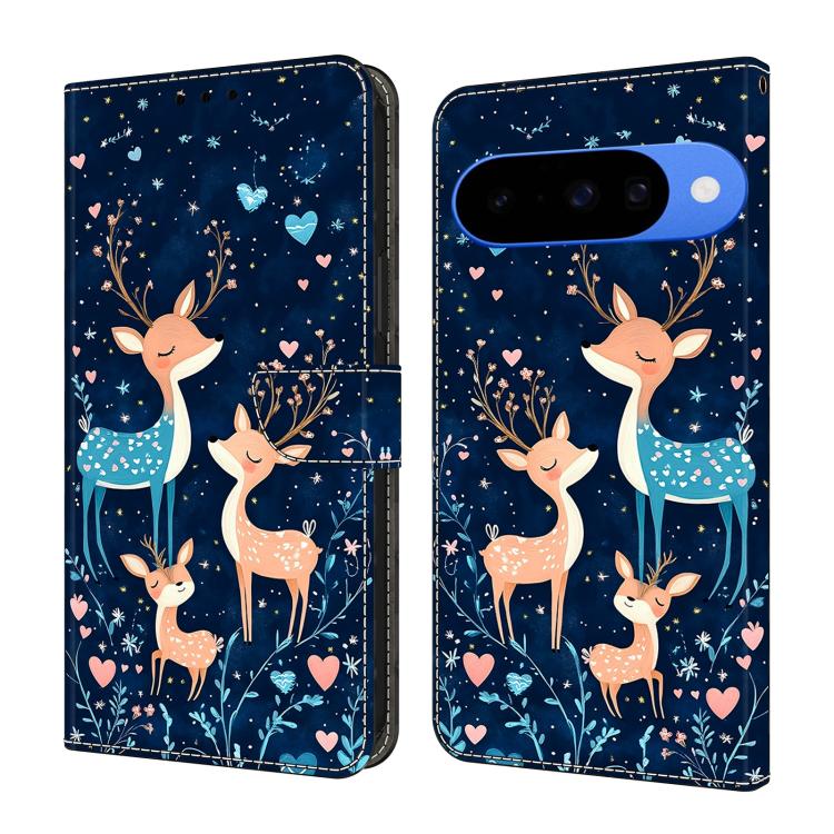 Crystal-Like Painted Vegan Leather Phone Case, For Google Pixel 10a, For Google Pixel 10 Pro XL, For Google Pixel 10