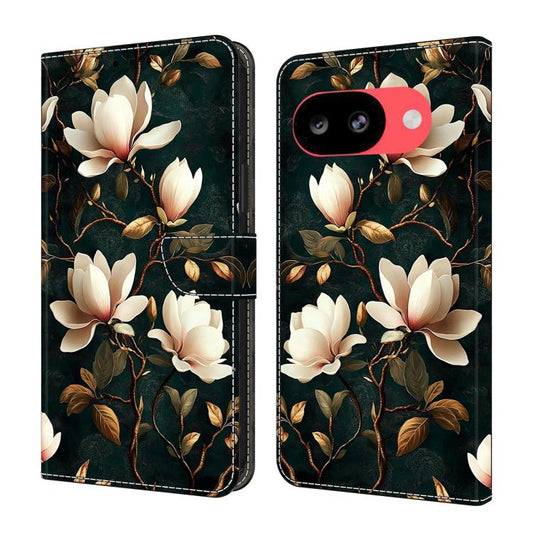 Crystal-Like Painted Vegan Leather Phone Case, For Google Pixel 10a, For Google Pixel 10 Pro XL, For Google Pixel 10