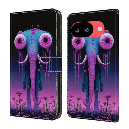Crystal-Like Painted Vegan Leather Phone Case, For Google Pixel 10a, For Google Pixel 10 Pro XL, For Google Pixel 10