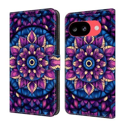 Crystal-Like Painted Vegan Leather Phone Case, For Google Pixel 10a, For Google Pixel 10 Pro XL, For Google Pixel 10