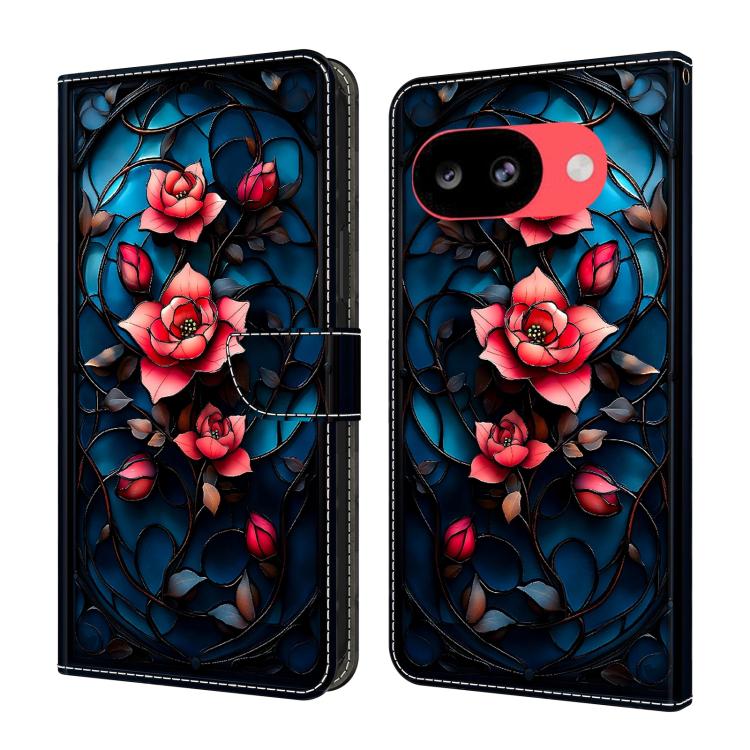 Crystal-Like Painted Vegan Leather Phone Case, For Google Pixel 10a, For Google Pixel 10 Pro XL, For Google Pixel 10