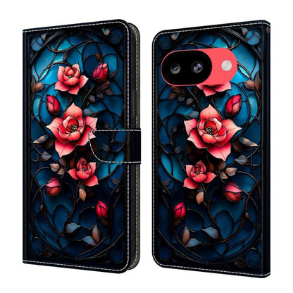 Crystal-Like Painted Vegan Leather Phone Case, For Google Pixel 10a, For Google Pixel 10 Pro XL, For Google Pixel 10
