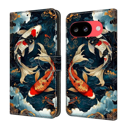 Crystal-Like Painted Vegan Leather Phone Case, For Google Pixel 10a, For Google Pixel 10 Pro XL, For Google Pixel 10