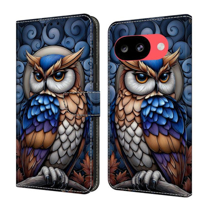 Crystal-Like Painted Vegan Leather Phone Case, For Google Pixel 10a, For Google Pixel 10 Pro XL, For Google Pixel 10