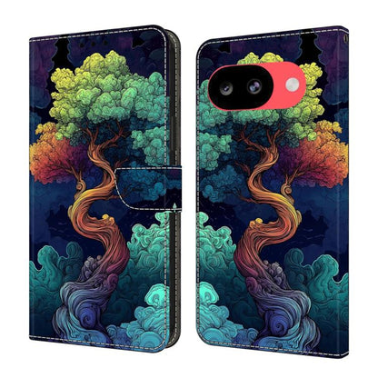 Crystal-Like Painted Vegan Leather Phone Case, For Google Pixel 10a, For Google Pixel 10 Pro XL, For Google Pixel 10