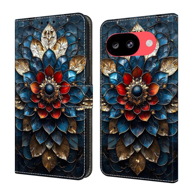 Crystal-Like Painted Vegan Leather Phone Case, For Google Pixel 10a, For Google Pixel 10 Pro XL, For Google Pixel 10