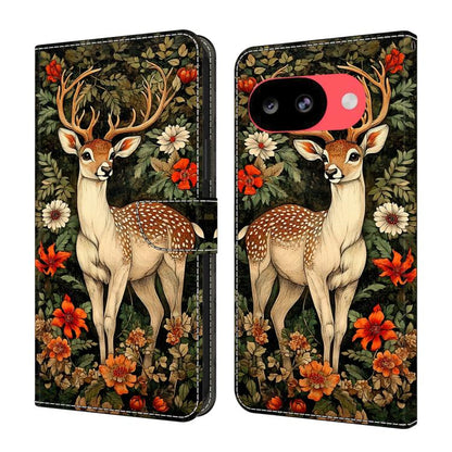 Crystal-Like Painted Vegan Leather Phone Case, For Google Pixel 10a, For Google Pixel 10 Pro XL, For Google Pixel 10