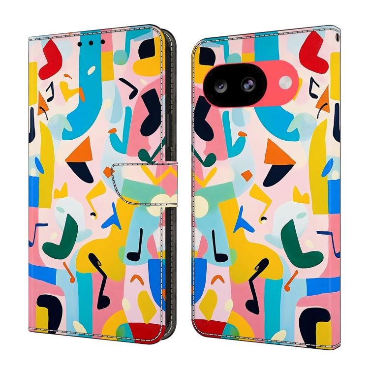 Crystal-Like Painted Vegan Leather Phone Case, For Google Pixel 10a, For Google Pixel 10 Pro XL, For Google Pixel 10