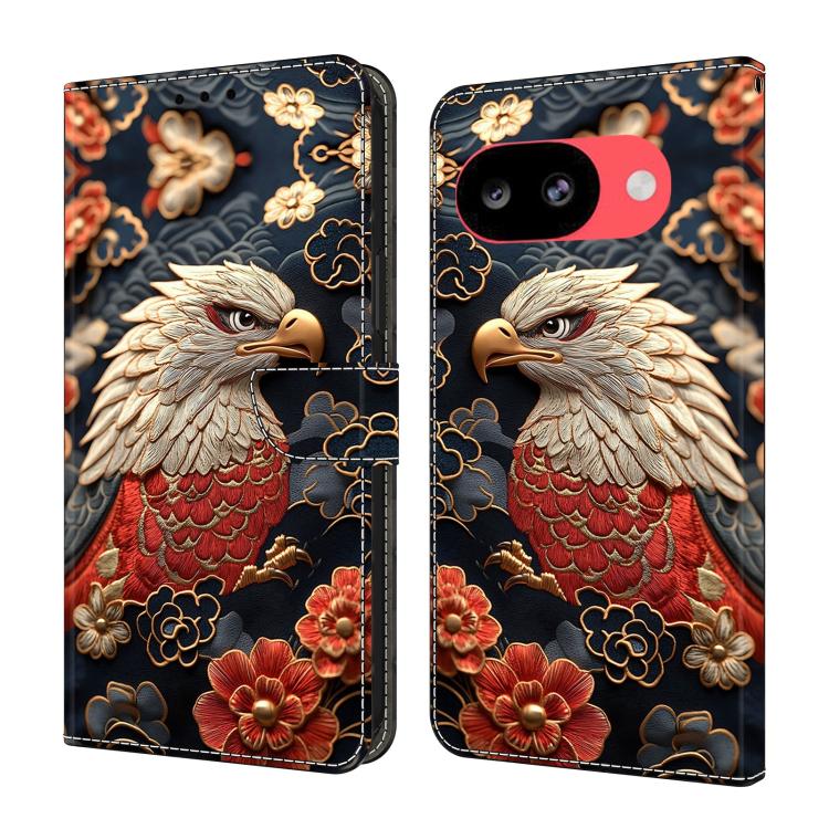 Crystal-Like Painted Vegan Leather Phone Case, For Google Pixel 10a, For Google Pixel 10 Pro XL, For Google Pixel 10