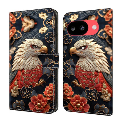 Crystal-Like Painted Vegan Leather Phone Case, For Google Pixel 10a, For Google Pixel 10 Pro XL, For Google Pixel 10