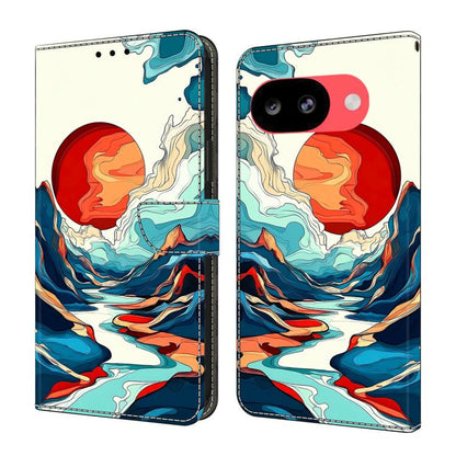 Crystal-Like Painted Vegan Leather Phone Case, For Google Pixel 10a, For Google Pixel 10 Pro XL, For Google Pixel 10