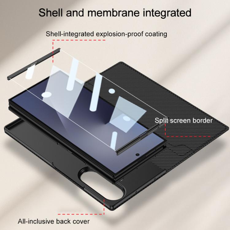 GKK Integrated Full Cover Flip Phone Case with Slotted Holder, For Galaxy Z TriFold