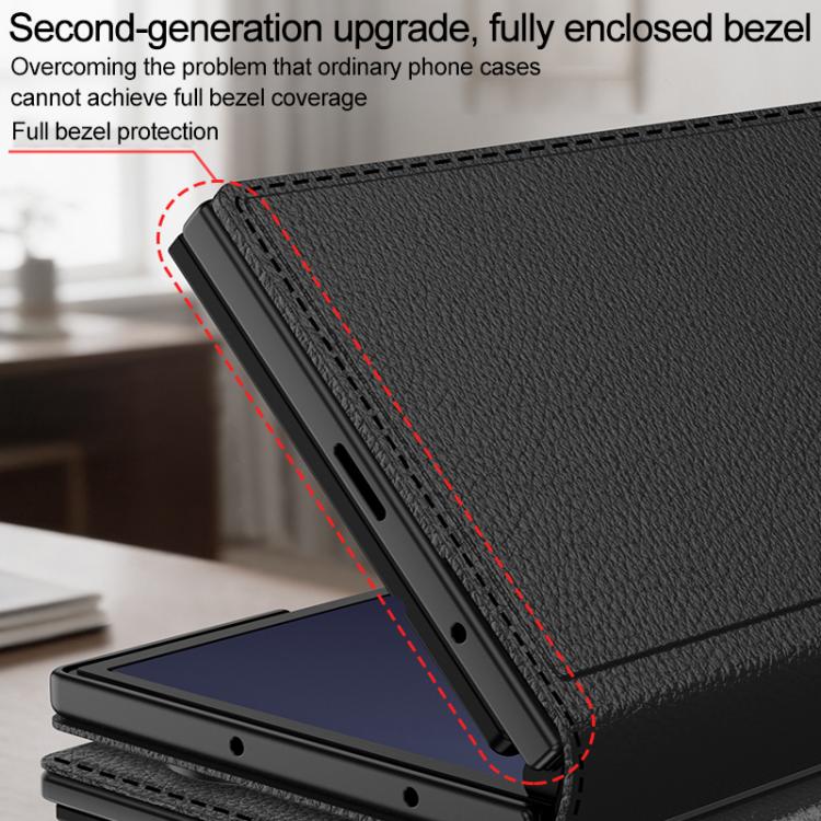 GKK Integrated Full Cover Flip Phone Case with Slotted Holder, For Galaxy Z TriFold