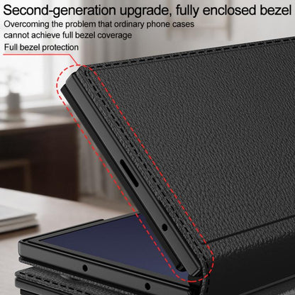 GKK Integrated Full Cover Flip Phone Case with Slotted Holder, For Galaxy Z TriFold