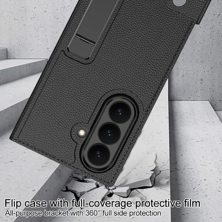 GKK Integrated Full Cover Flip Phone Case with Slotted Holder, For Galaxy Z TriFold