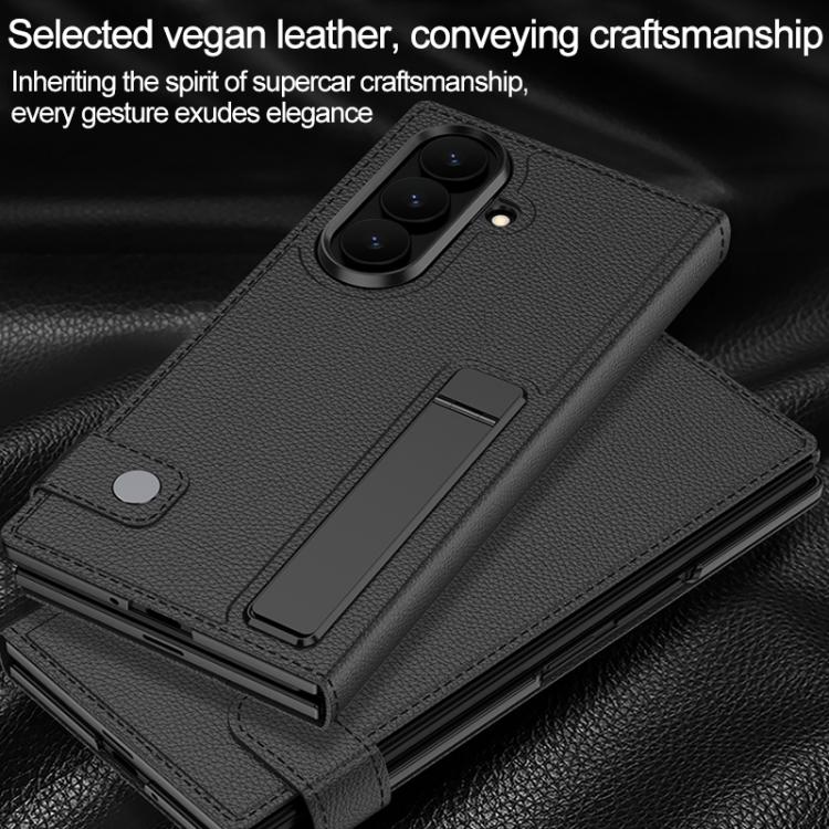 GKK Integrated Full Cover Flip Phone Case with Slotted Holder, For Galaxy Z TriFold
