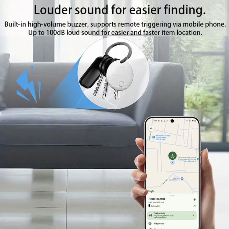 Mini traceur GPS global Bluetooth intelligent S20 Round Android 9.0 Dispositif anti-perte, S20