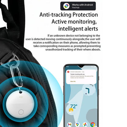 Mini traceur GPS global Bluetooth intelligent S20 Round Android 9.0 Dispositif anti-perte, S20