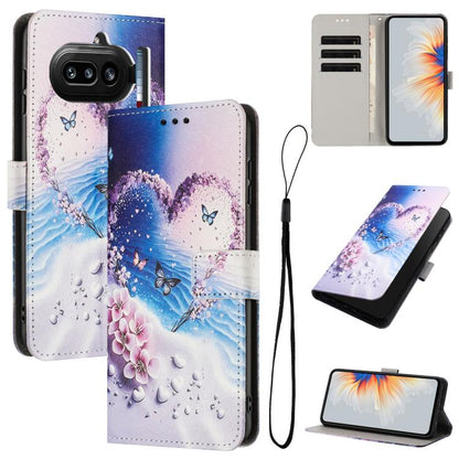 Color Drawing Pattern Leather Phone Case, For Nothing Phone 4a Pro, For Nothing Phone 4a