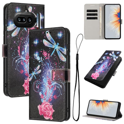 Color Drawing Pattern Leather Phone Case, For Nothing Phone 4a Pro, For Nothing Phone 4a