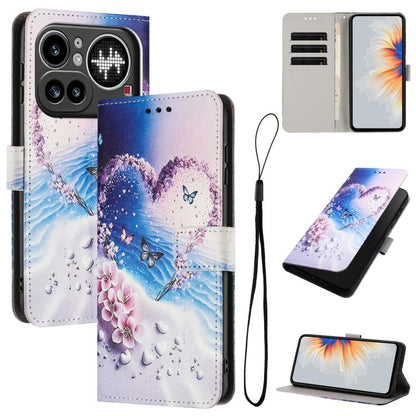 Color Drawing Pattern Leather Phone Case, For Nothing Phone 4a Pro, For Nothing Phone 4a