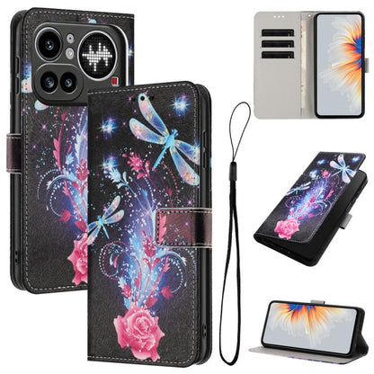 Color Drawing Pattern Leather Phone Case, For Nothing Phone 4a Pro, For Nothing Phone 4a