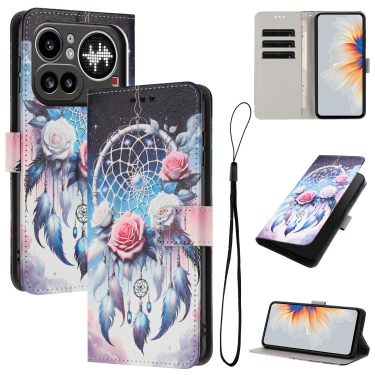 Color Drawing Pattern Leather Phone Case, For Nothing Phone 4a Pro, For Nothing Phone 4a