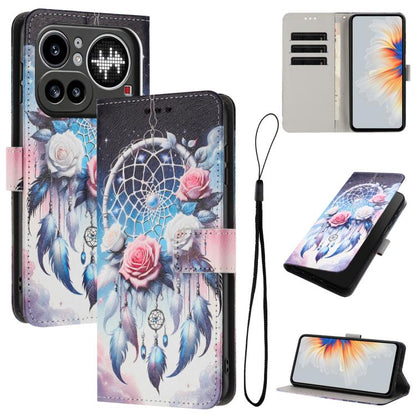 Color Drawing Pattern Leather Phone Case, For Nothing Phone 4a Pro, For Nothing Phone 4a